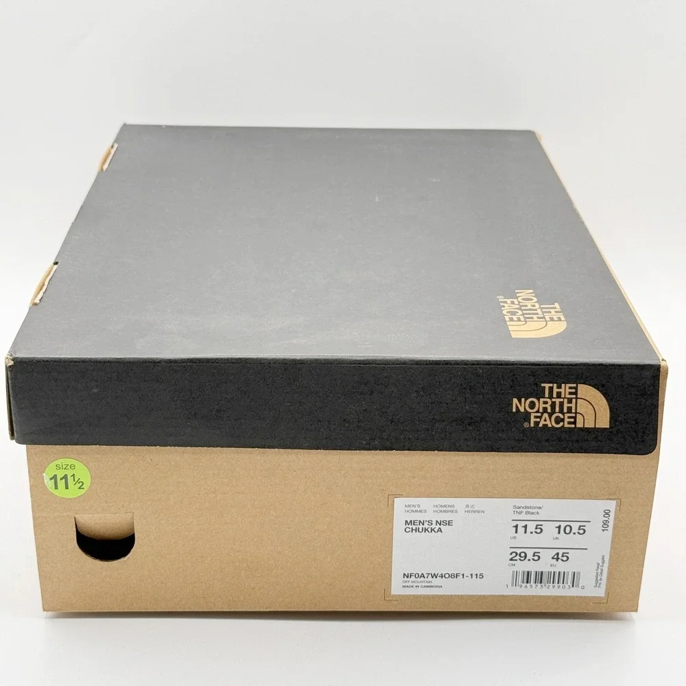 The North Face NSE Chukka Puffer Boot Size 11.5 Mens Sandstone / Black NEW